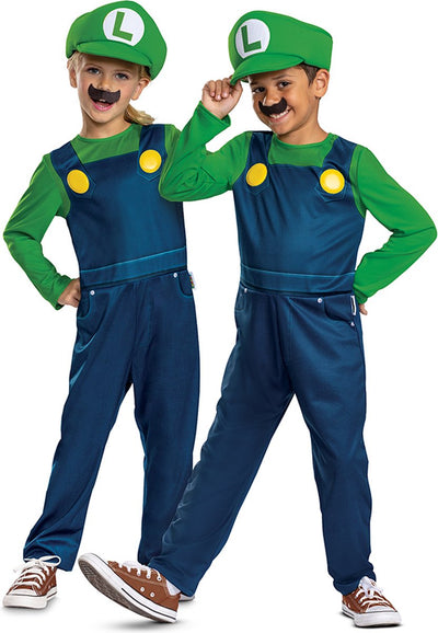 Disguise Nintendo - Super Mario Bros, Luigi Elevated Fancy Dress Up, Talla S (4-6 años), Niño