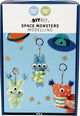 Pearl clay space monsters, 1 set