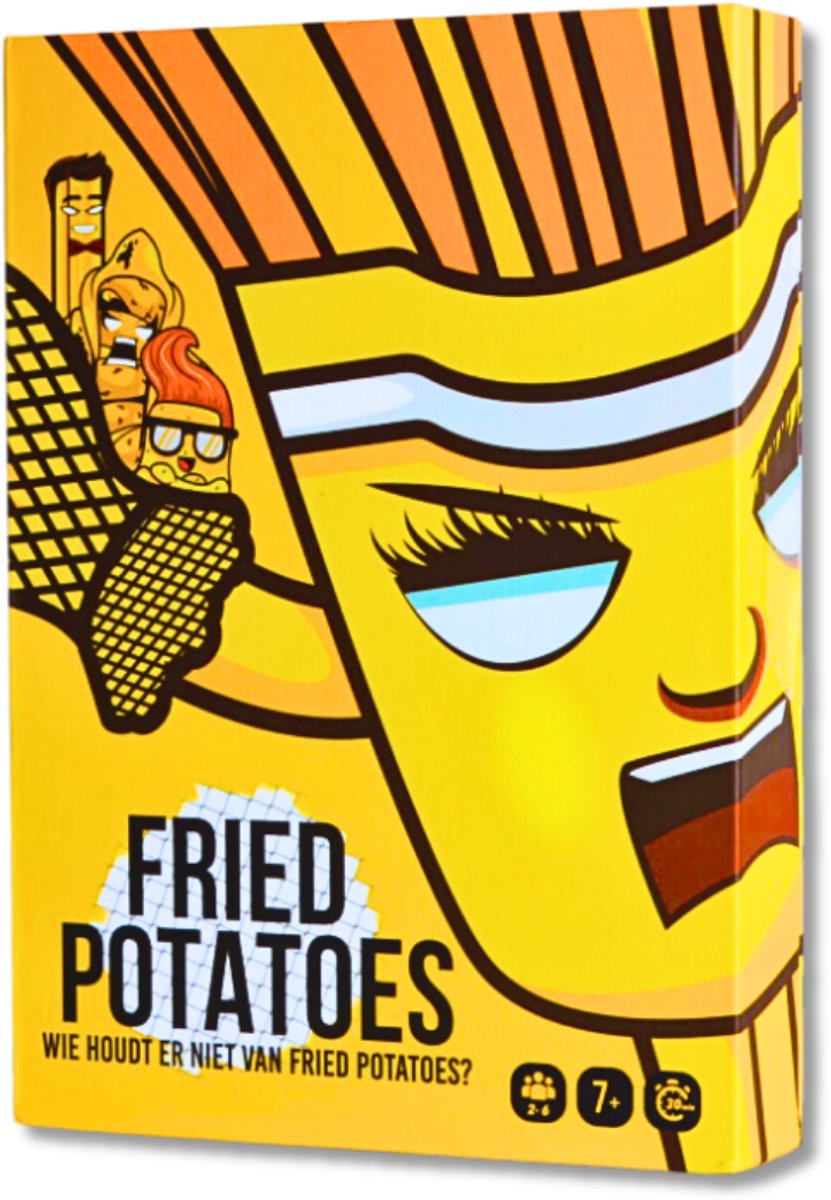 Patate fritte originali | gioco di carte gioco di trucchi | gioco veloce in famiglia per la serata di gioco | Versione olandese | 2–6 giocatori | ±25 minuti