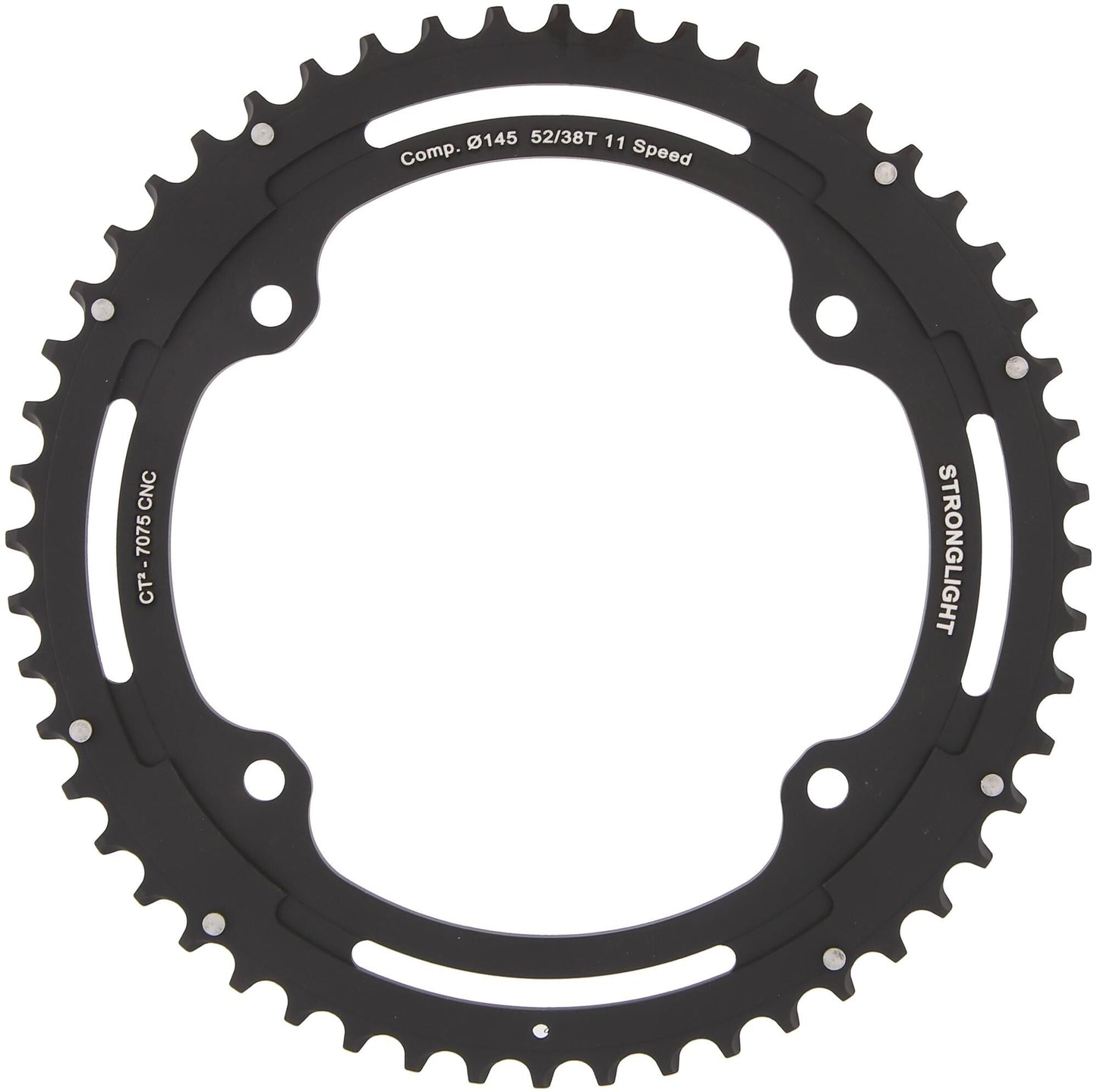 Anello a catena forte. CT2 52t esterno cer.-tefl.coat.