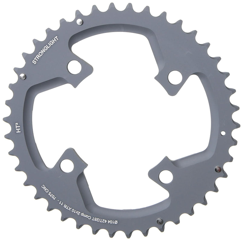 Stronglight kettenblatt ht3 chain ring strongl. ht3 42t outer alu black