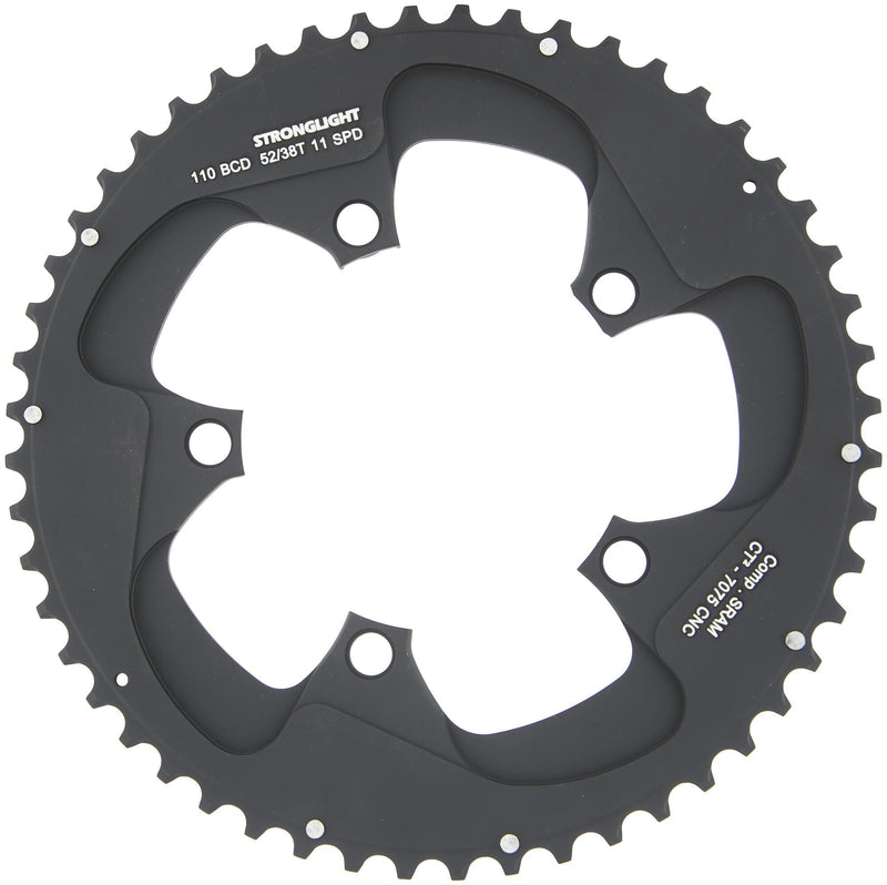 Stronglight kettenblatt ct2 chainboard sram red force 22,110 mm 5 arm 52z.(38)
