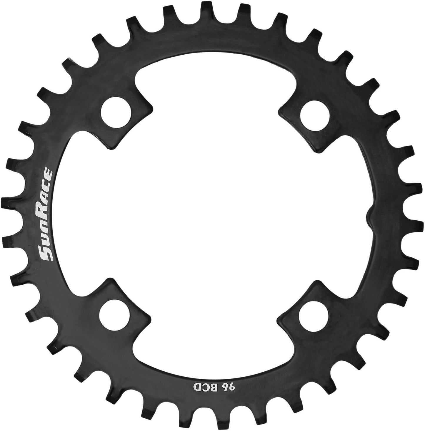 SunRace blad 32t 4-arm 96 zwart narrow wide staal