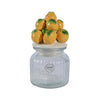 Decoris voorraadpot citroen 19cm glas aarderwerk