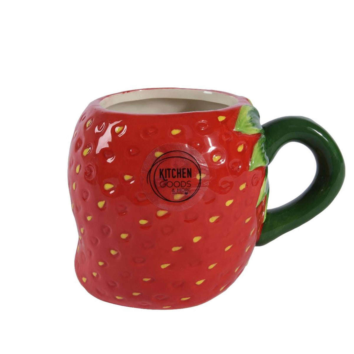 Decoris cup strawberry 14x9.5x10cm earthenware