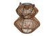 Lanterna solare Countryfield marrone h23cm