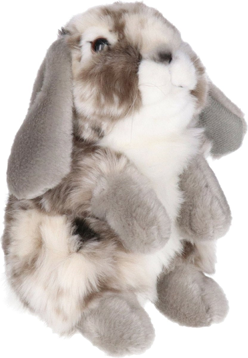 Living nature - cuddly toy - rabbit - lop-eared rabbit - gray - 21 cm