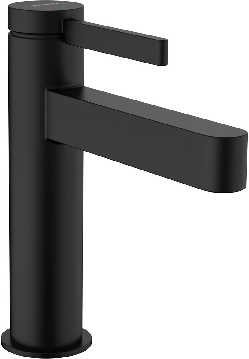 Hansgrohe finoris - wastafelmengkraan - ééngreeps bediening - coolstart energiebesparend - met afvoerplug - 110mm - mat zwart