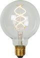 Lucide g95 - filament lamp - ø 9,5 cm - led dimbaar - e27 - 1x4,9w 2700k - transparant