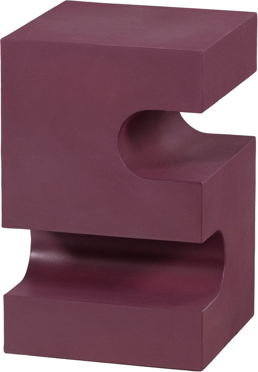 Woood jessa bijzettafel - metaal - paars bruin - 48x30x30