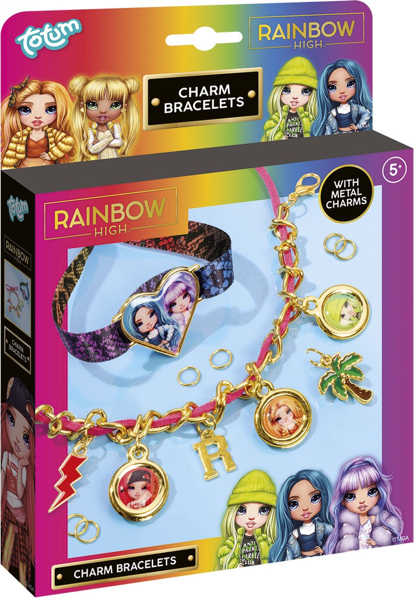 Totum Rainbow High - Pulseras de encanto que fabrican pulseras