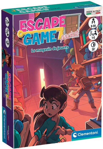 Clementoni - escape game - toys store - kaartspel - (fr) - vanaf 8 jaar