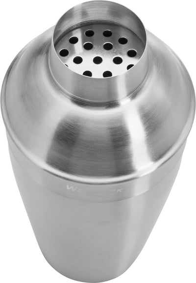 Shaker per cocktail Westmark con colino e coperchio integrati, capacità: 0,5 litri, acciaio inossidabile 18 8, argento spazzolato, 62812260