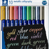 Quantore calligraphy pennies metallic set - 10 colors