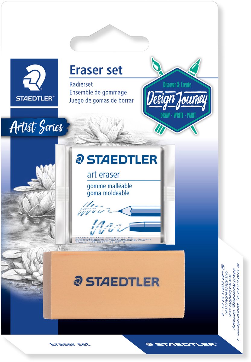 Set di gomme da viaggio Staedtler da 2 pezzi