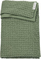 Meyco baby wafel katoen wiegdeken - olive green - 75x100cm - 1.0 tog