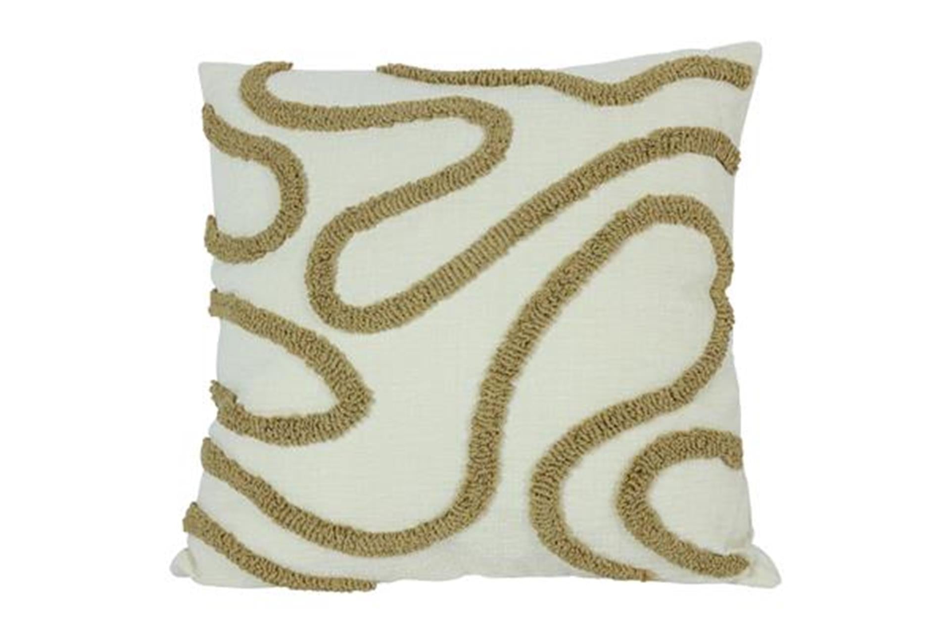 Cuscino Countryfield luus bianco marrone 45 cm