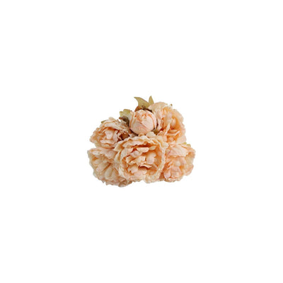 Campo paese fiore artificiale peonia crema seta h46cm