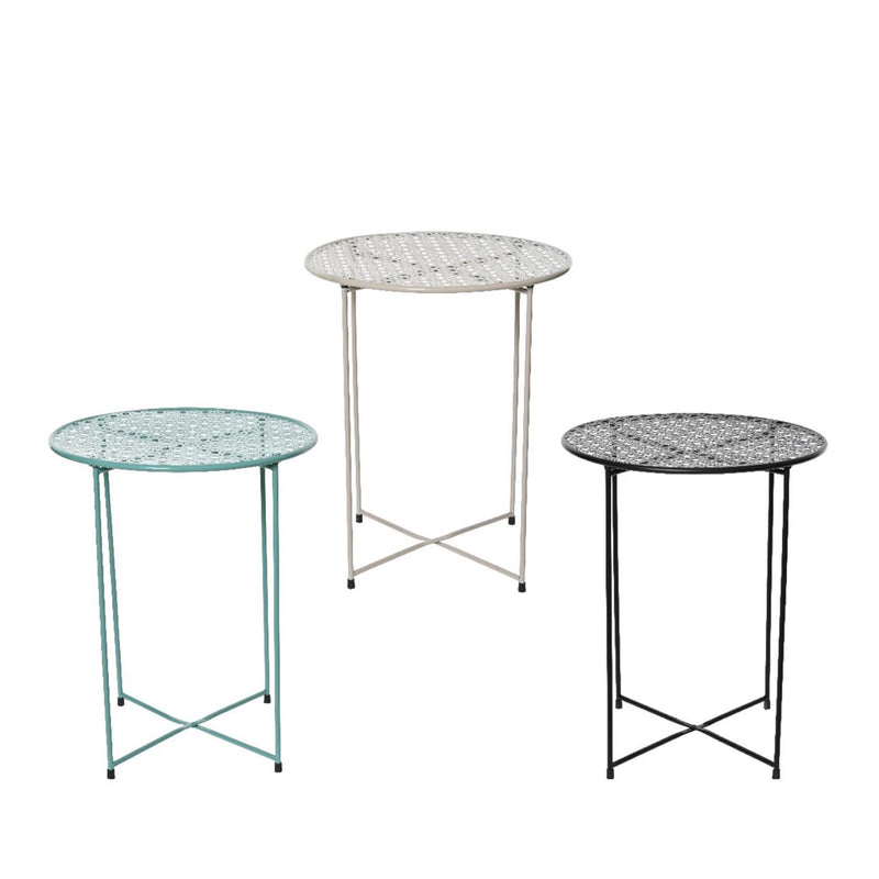 Decoris bijzettafel binnen ijzer h48cm