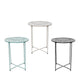 Decoris sidetable ijzer indoor ø40cm x h.48cm- zwart, beige of blauw