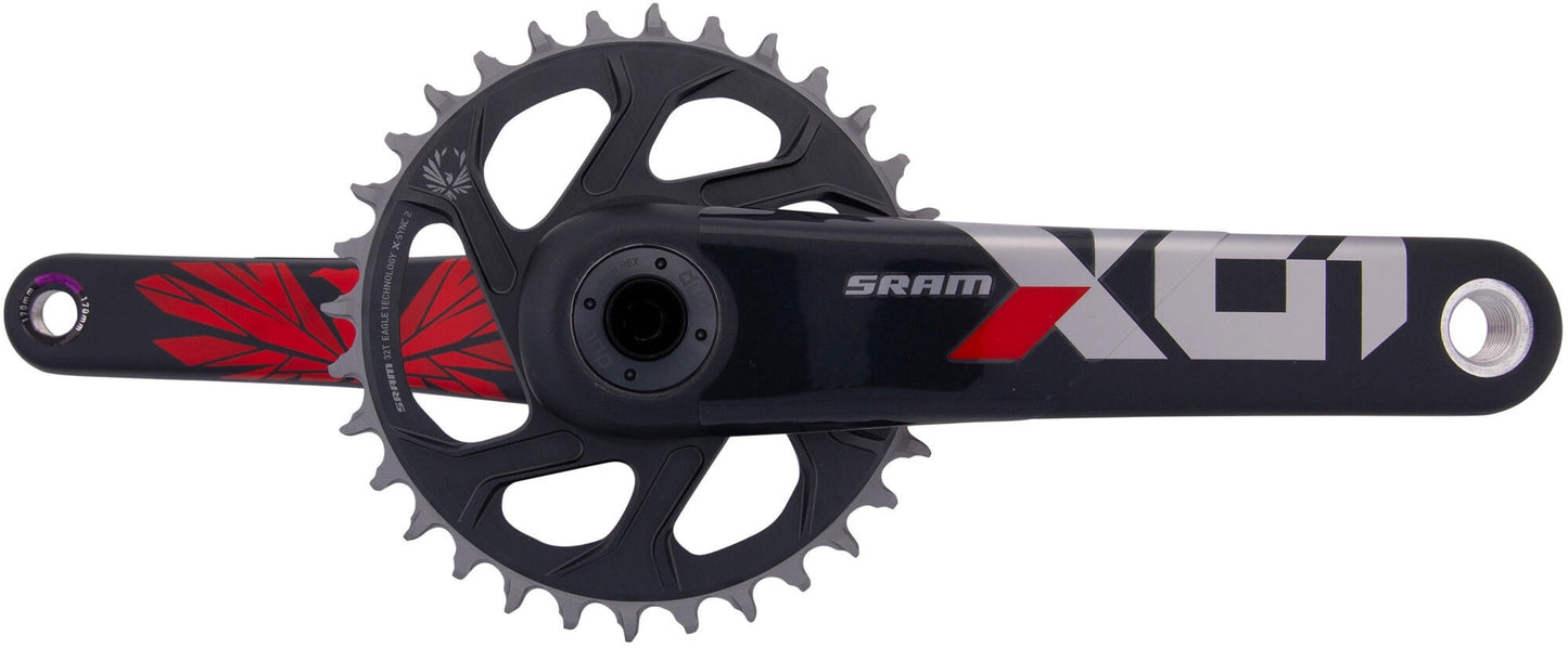 Sram Cranket X01 Eagle 32t Boost 170 mm Oxy Red
