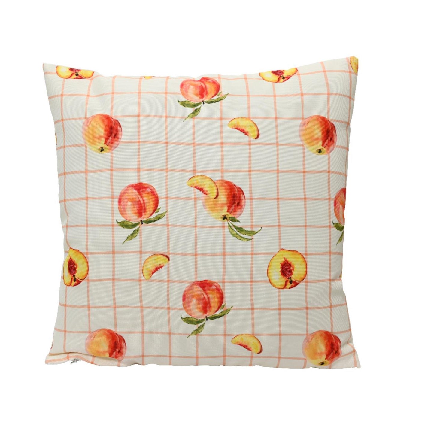 Cojín Decoris poliéster exterior 45x45cm melocotón