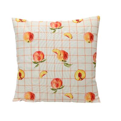 Cojín Decoris poliéster exterior 45x45cm melocotón