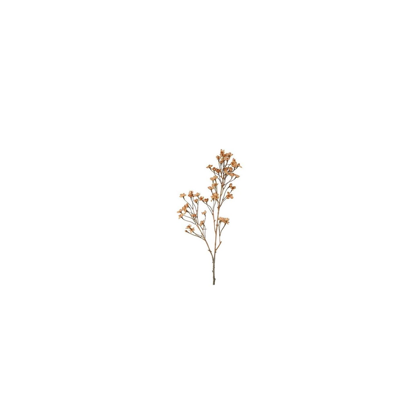 Fiore artificiale forsizia da campo country in seta marrone h92cm