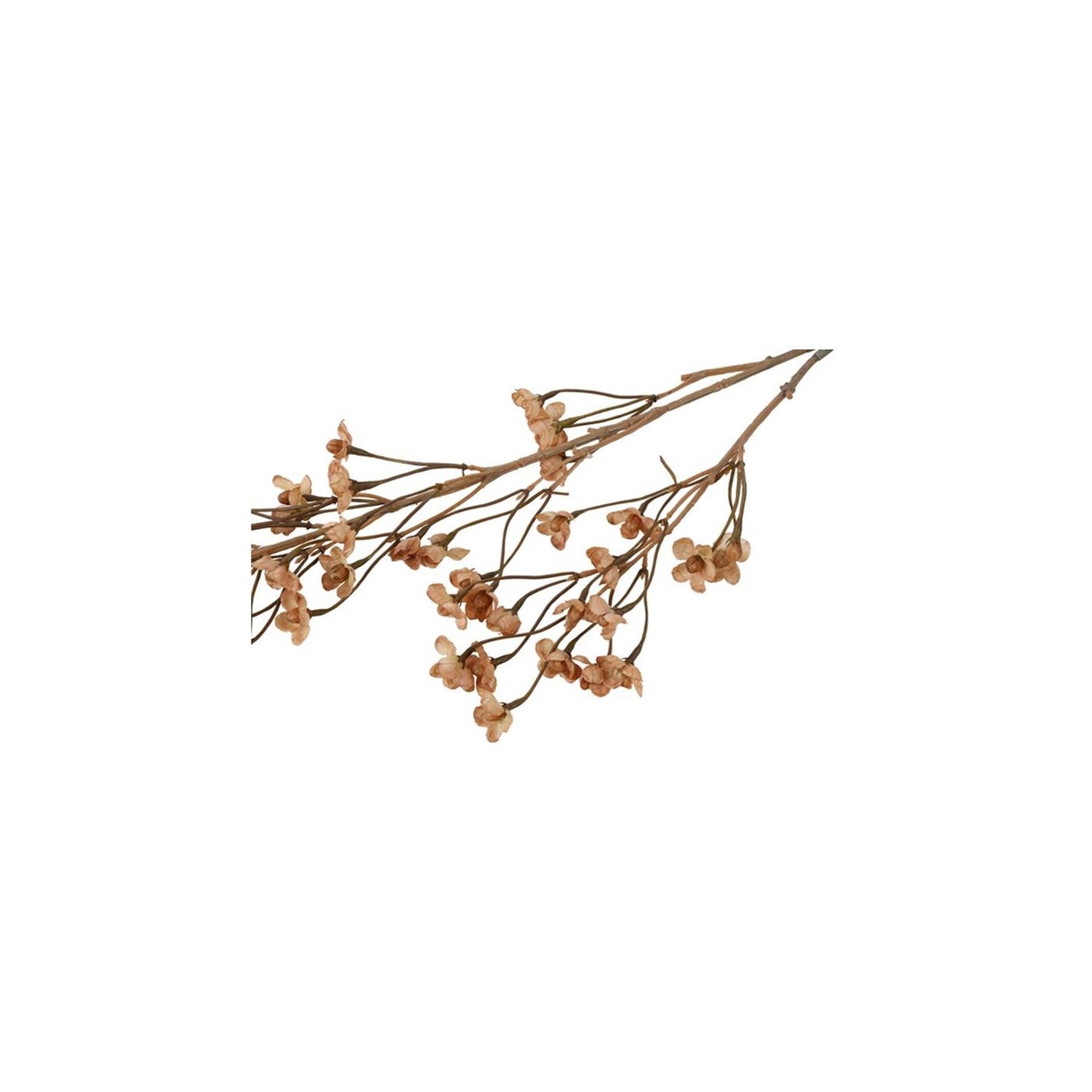 Fiore artificiale forsizia da campo country in seta marrone h92cm