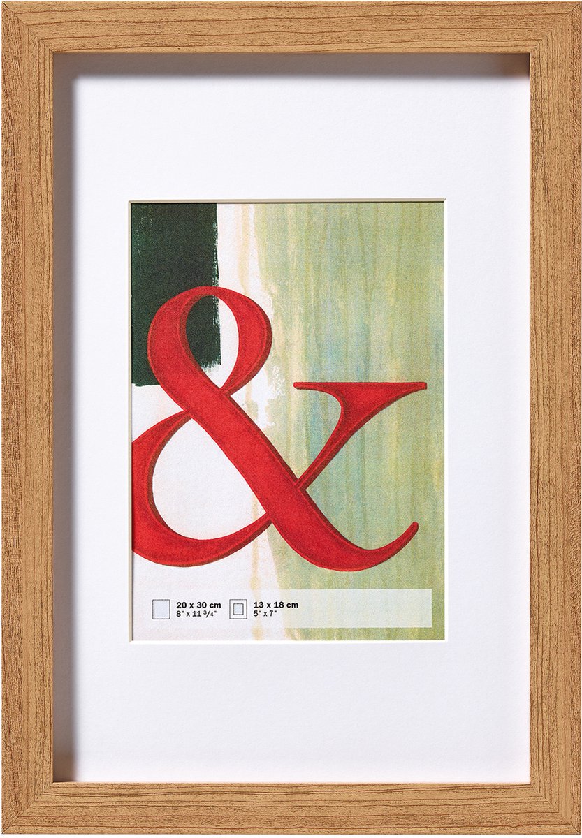 Walther Stoccolma - cornice in legno mdf - misura foto 15x20 cm - faggio