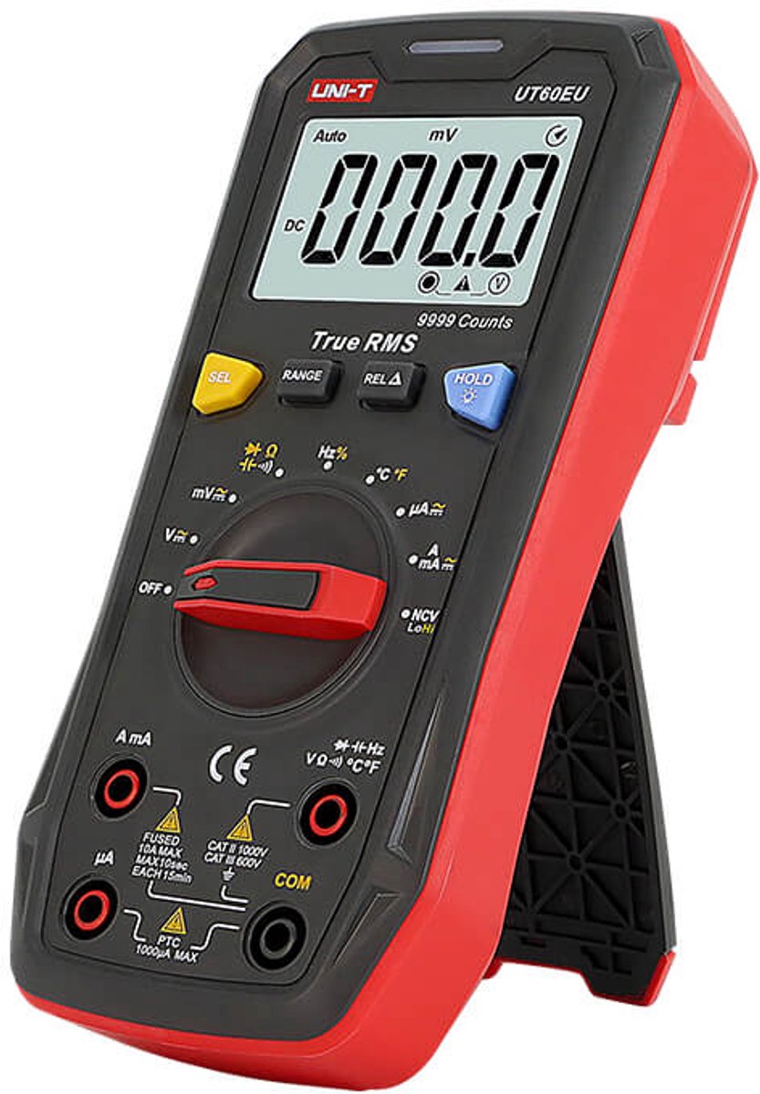 Uni-t UT60EU – multimetro digitale – vero valore efficace – 9999 conteggi – cat III 600 V