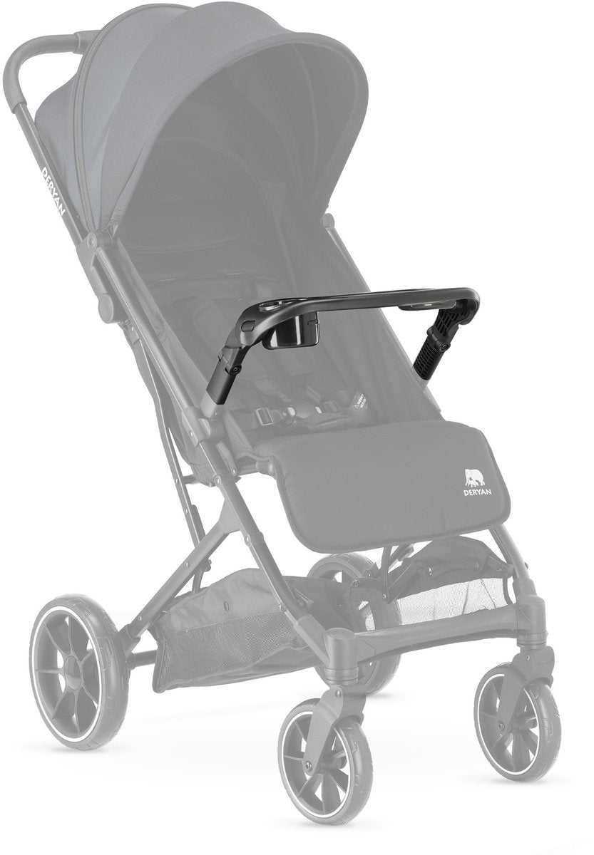 Deryan rolo tray – handige tafel met bekerhouder voor de rolo buggy (xl)