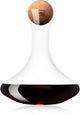Vacuvin vacu vin decanter 1 litro – vetro cristallo – compreso tappo in sughero – caraffa per vino rosso e bianco