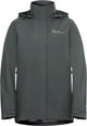 Giacca outdoor da donna Jack wolfskin rotwand 3in1 jkt w - verde ardesia