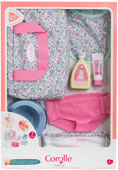 Accesorios de pañales de Corolle Flores Juego para Baby Pop, 36 cm