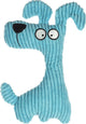 Flamingo - giocattolo per cani con ciottoli di velluto a coste - 23 cm - blu