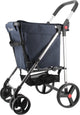 Carro de compra Rolser cesta tweed - 4 ruedas - plegable - 58 l - marino