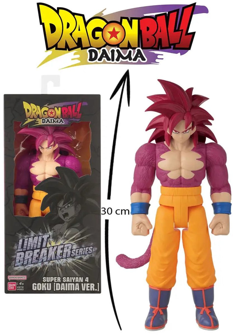 Bandai - dragon ball daima super saiyan 4 goku - figura limit breaker 30 cm goku ssj4 - licencia oficial dragon ball daima - figura de acción grande idea de regalo - juguetes niños 4+ - 40903