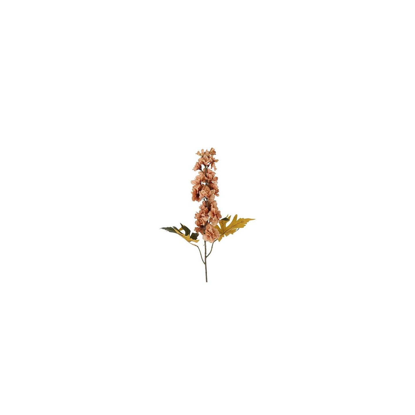 Campo campestre flor artificial delfinio seda marrón h60cm