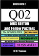 Mrs beeton and fellow puzzlers (quote outs 2)