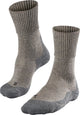 Falke tk1 wool anti-blaar dik wol functioneel materiaal wandelsokken dames beige - maat 37-38