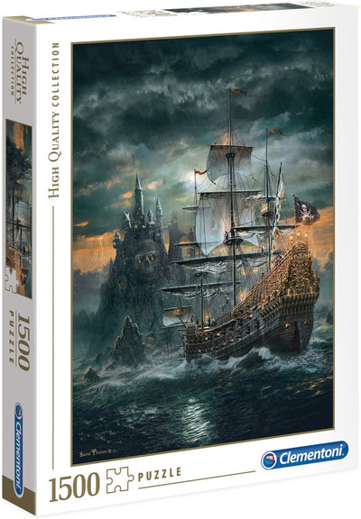 Clementoni - puzzle - 1500 pezzi - nave pirata - puzzle per adulti - collezione di alta qualità