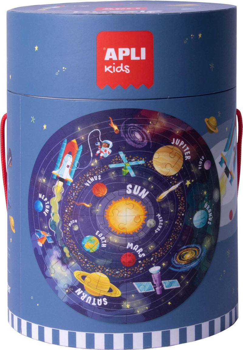 Puzzle redondo infantil Apli sistema solar