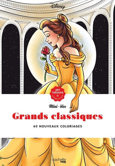 Hachette heroes mini bloc disney grands classiques - - coloring book for adults