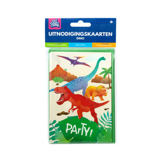 Tarjetas de invitación de dino