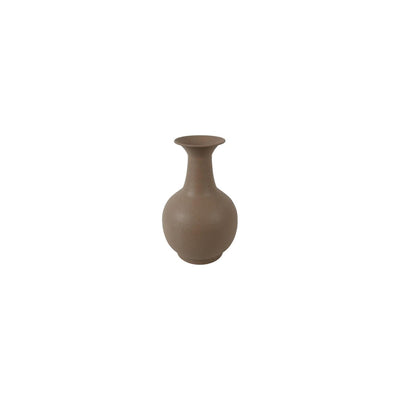 Country field country field vase neck faris brown metal ø24.5x38cm