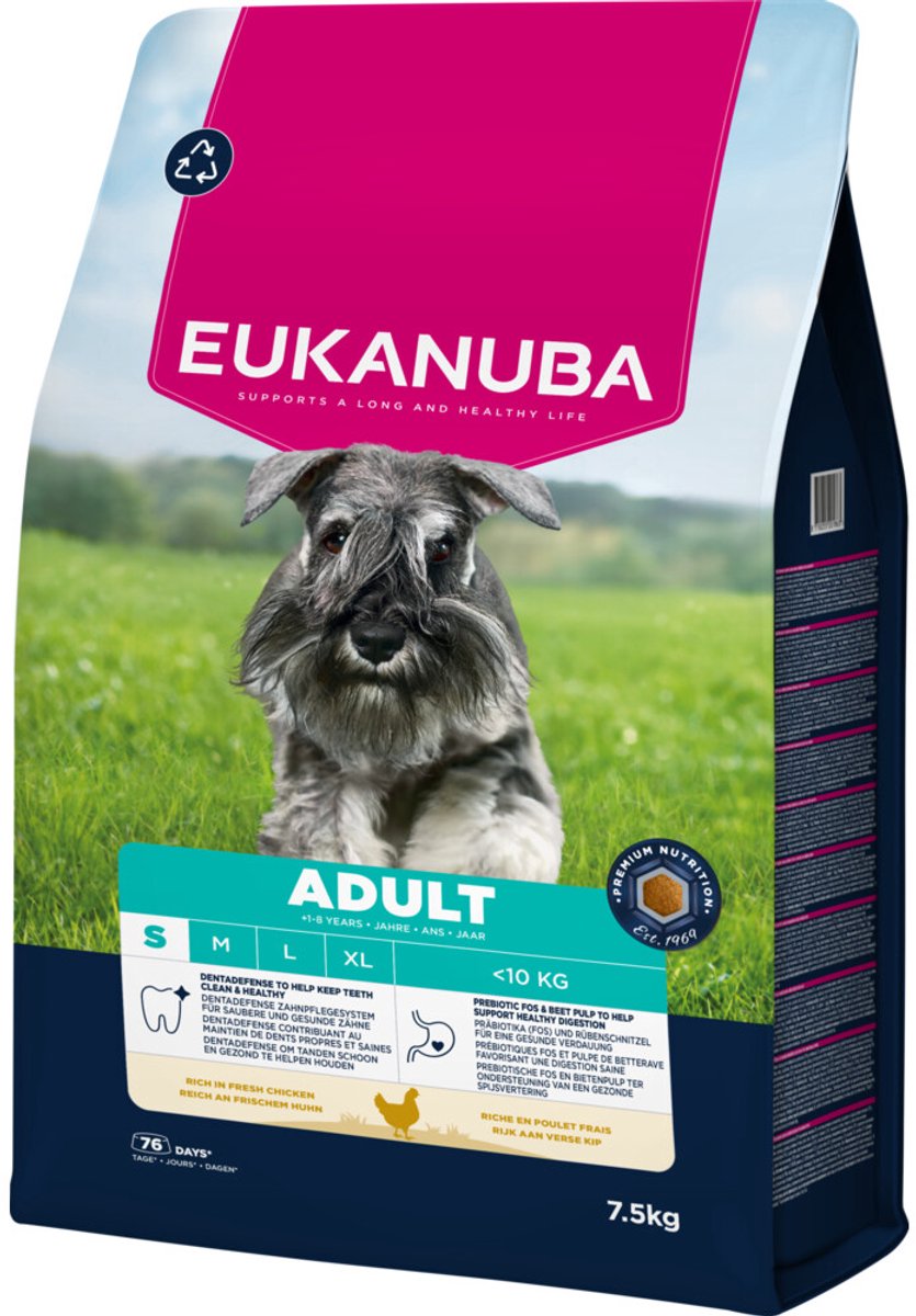 Eukanuba comida para perros Dry Life Care perro adulto pequeño pollo - 7,5 kg