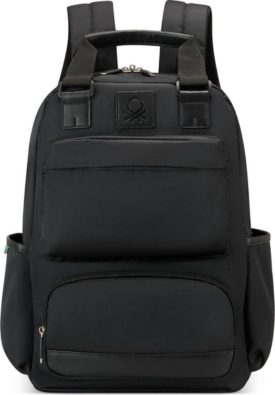 Delsey Paris x United Colors of Benetton - color block - rugzak laptopvak da 15,6 pollici - nero