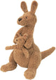 Happy horse kangoeroe kick knuffel 24 cm - bruin - baby knuffel