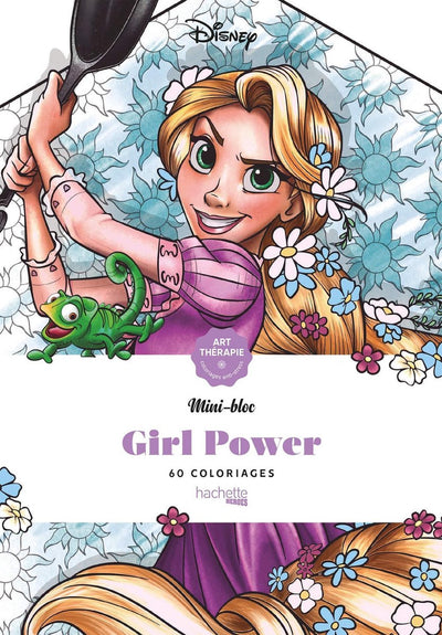 Hachette disney girl power mini bloc - coloring book - coloring book for adults